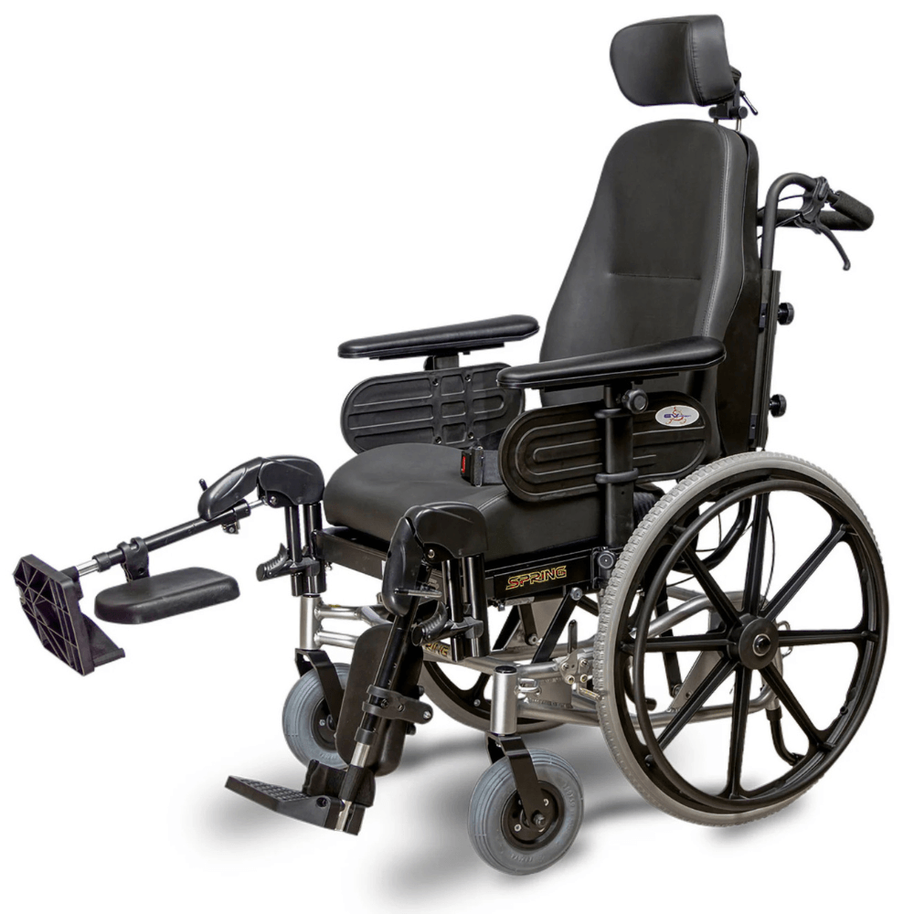 EV Rider Heartway Spring Lightweight Manual Wheelchair - Side Angled View