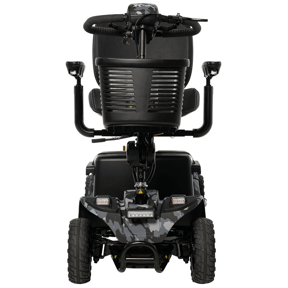 Black Camo Color Pride Baja® Bandit All Terrain Mobility Scooter - Front View