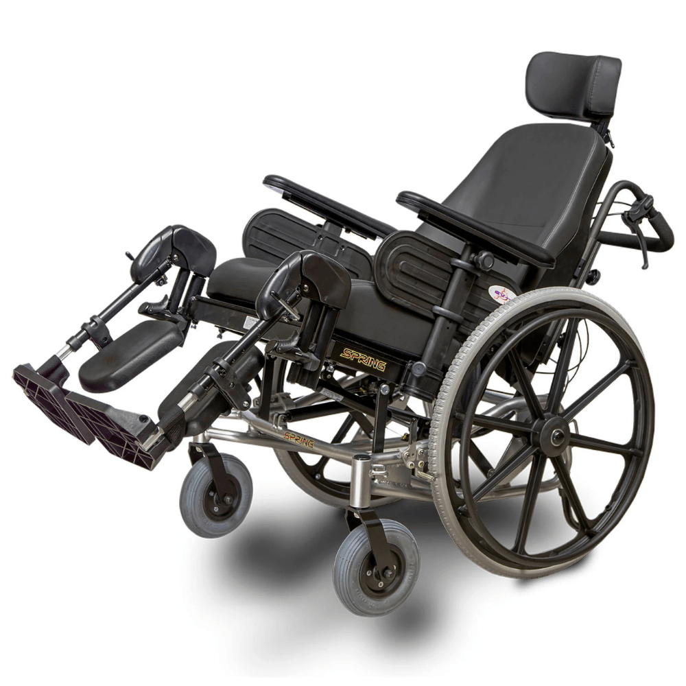 EV Rider Heartway Spring Lightweight Manual Wheelchair - Angled View