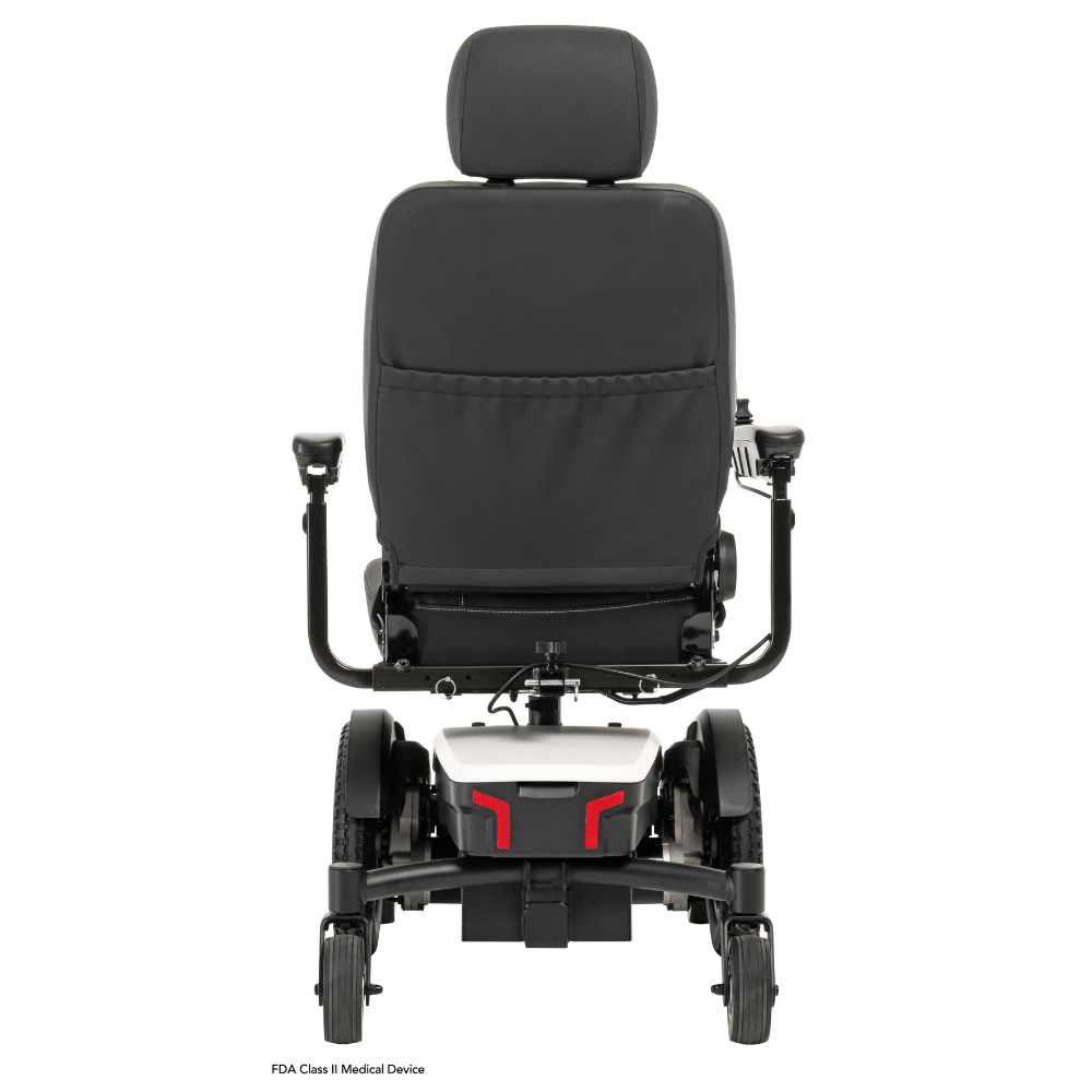 White Color Pride Jazzy® EVO 613 Narrow Powerchair - Rear View