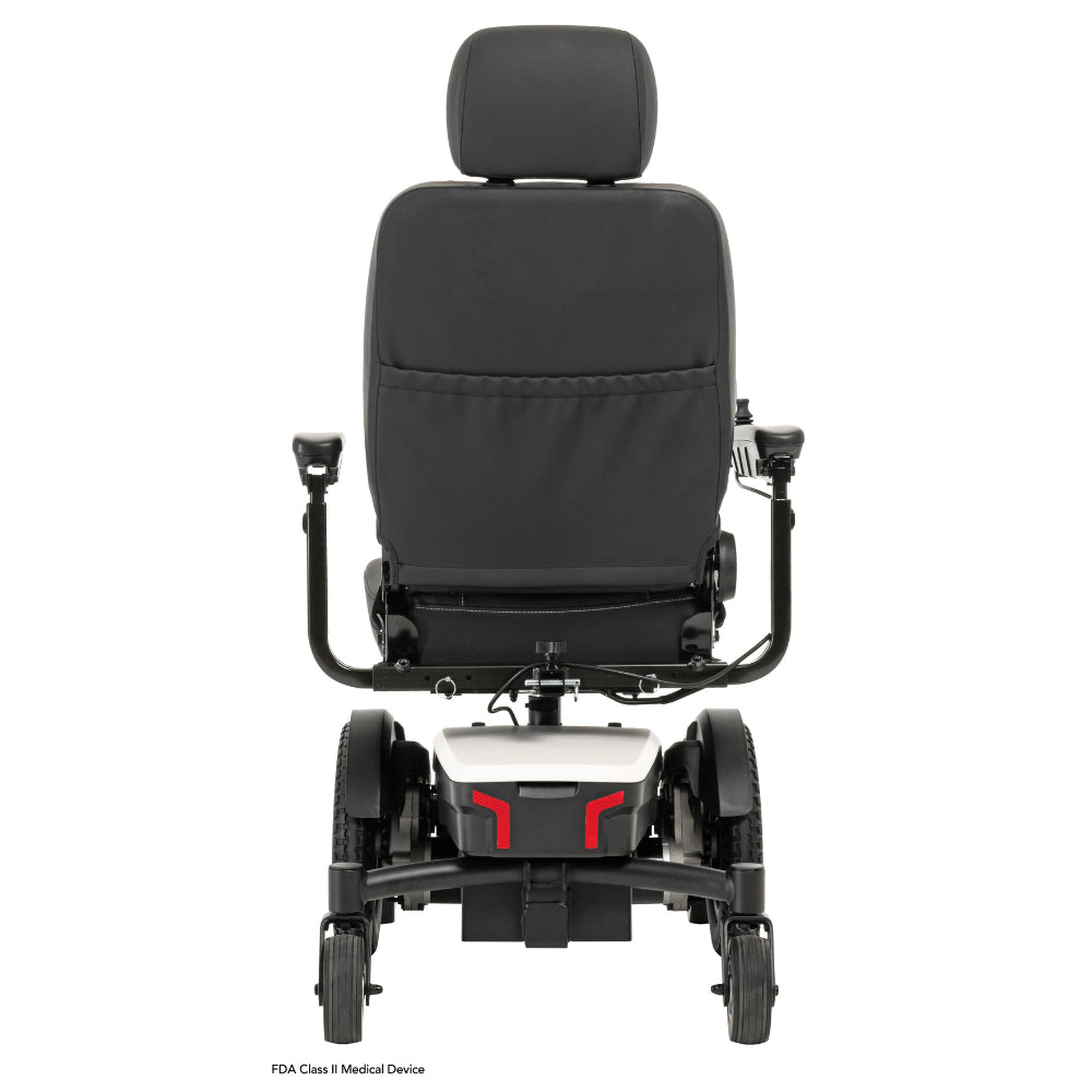 White Color Pride Jazzy® EVO 613 Narrow Powerchair - Rear View