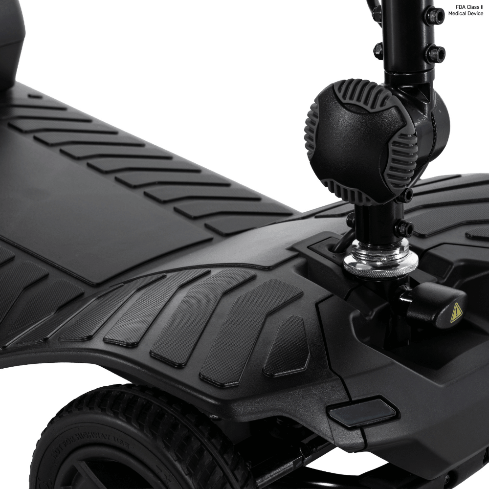 Pride Go Go® Ultra X Gen 3 4-Wheel Mobility Scooter In black Color - Deck View