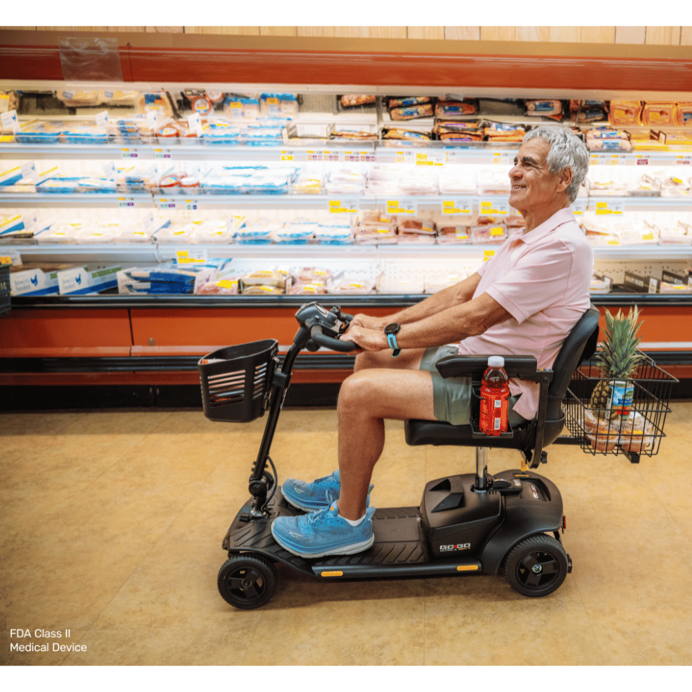 Pride Go Go® Ultra X Gen 3 4-Wheel Mobility Scooter In the Supermarket