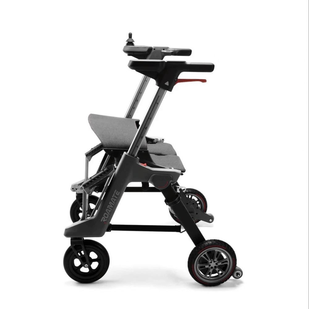 Enhance Mobility Roamate 3-in-1 Power Rollator in Black color - Side View