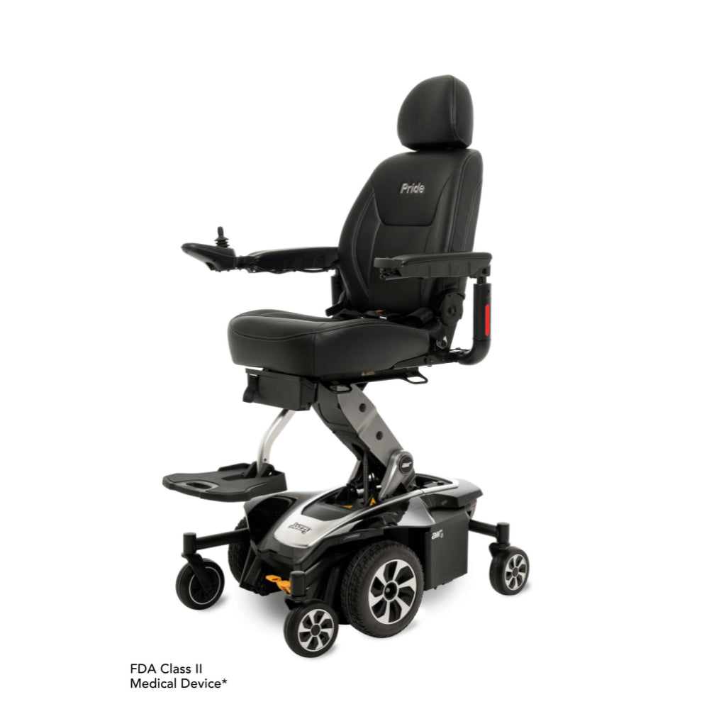 Tanzanite Color Pride Jazzy® Air 2 Elevating Power Wheelchair - Angled View