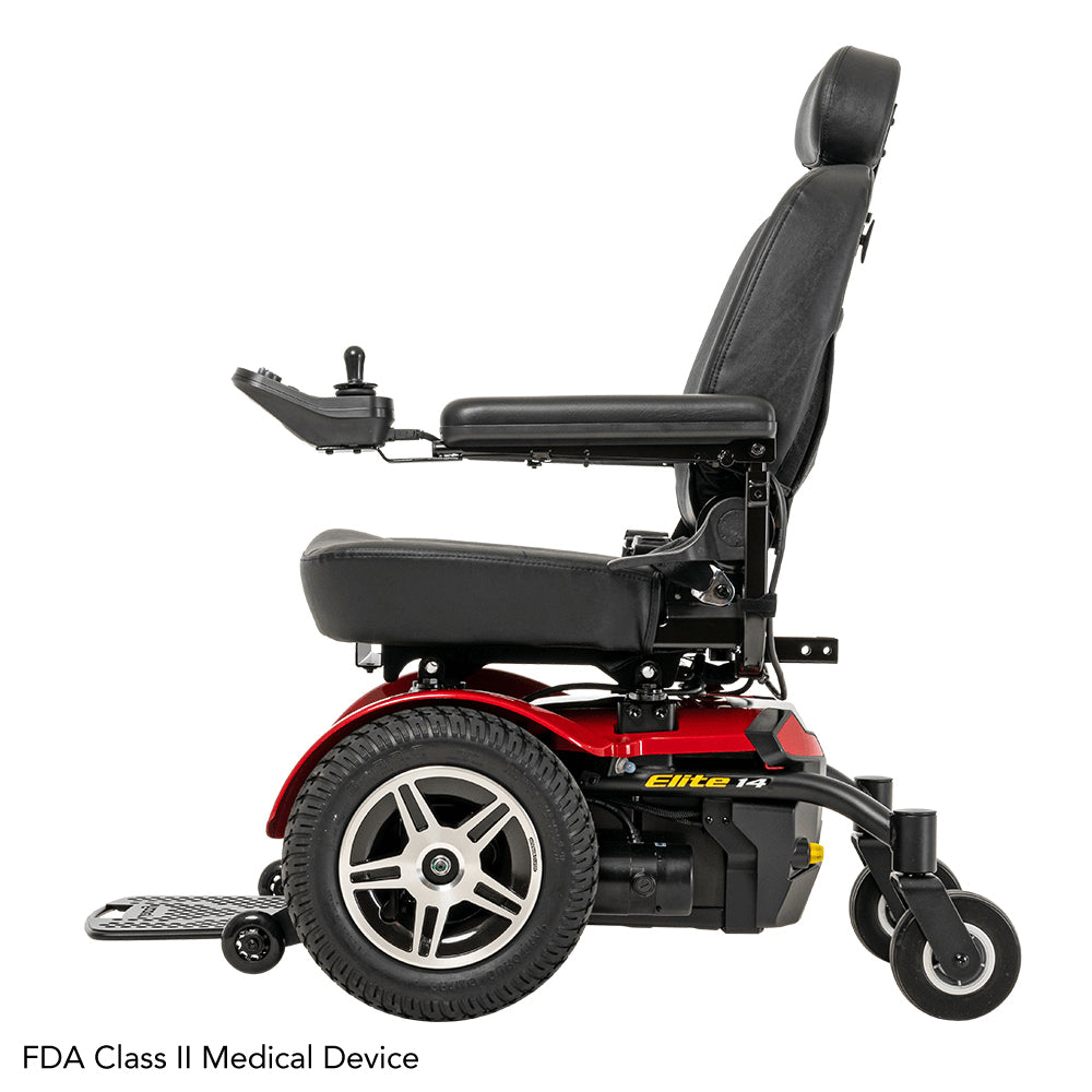 Pride Jazzy® Elite 14 Front Wheel Drive Power Chair - Side View