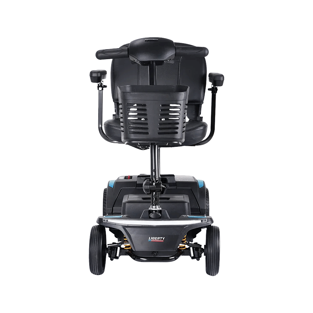 Forcemech Liberty Portable Mobility Scooter in blue color - Rear View