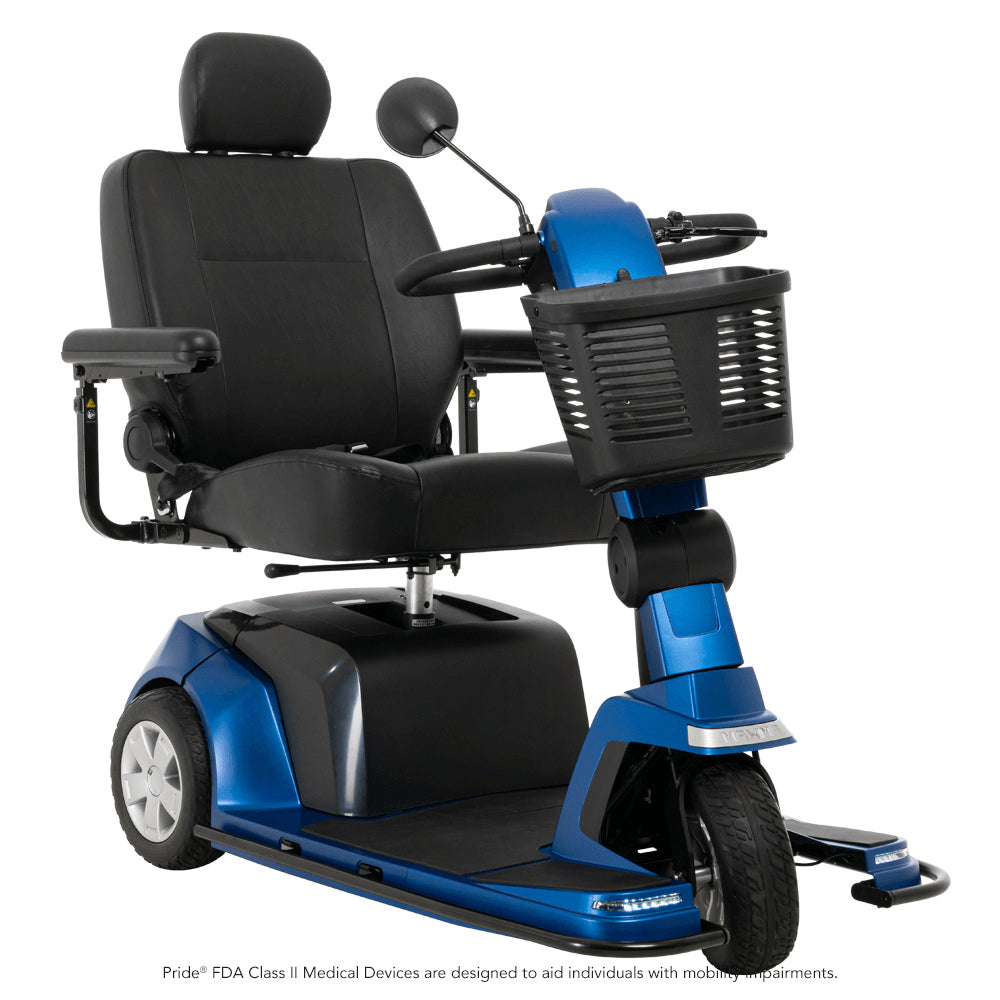 Ocean Blue  Color Pride Maxima 3-Wheel Mobility Scooter - Angled View