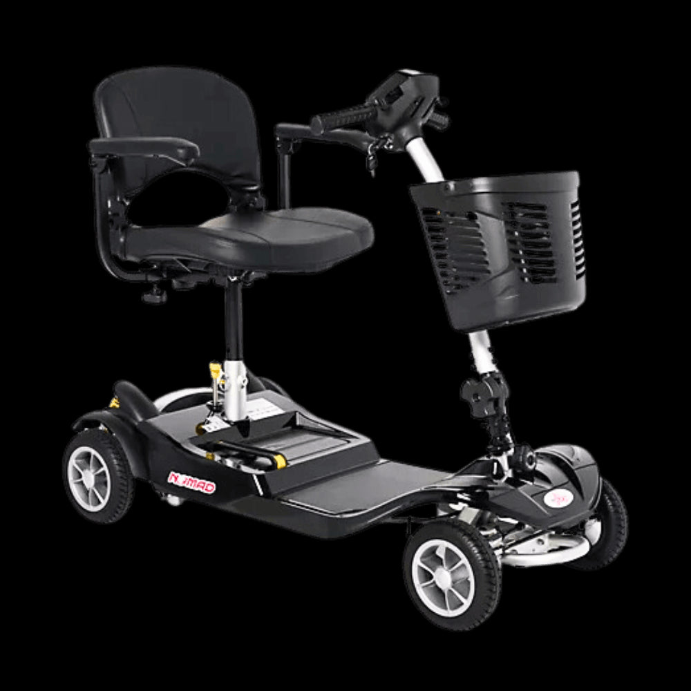 EV Rider Blue Nomad 4-Wheel Mobility Scooter - Angled View