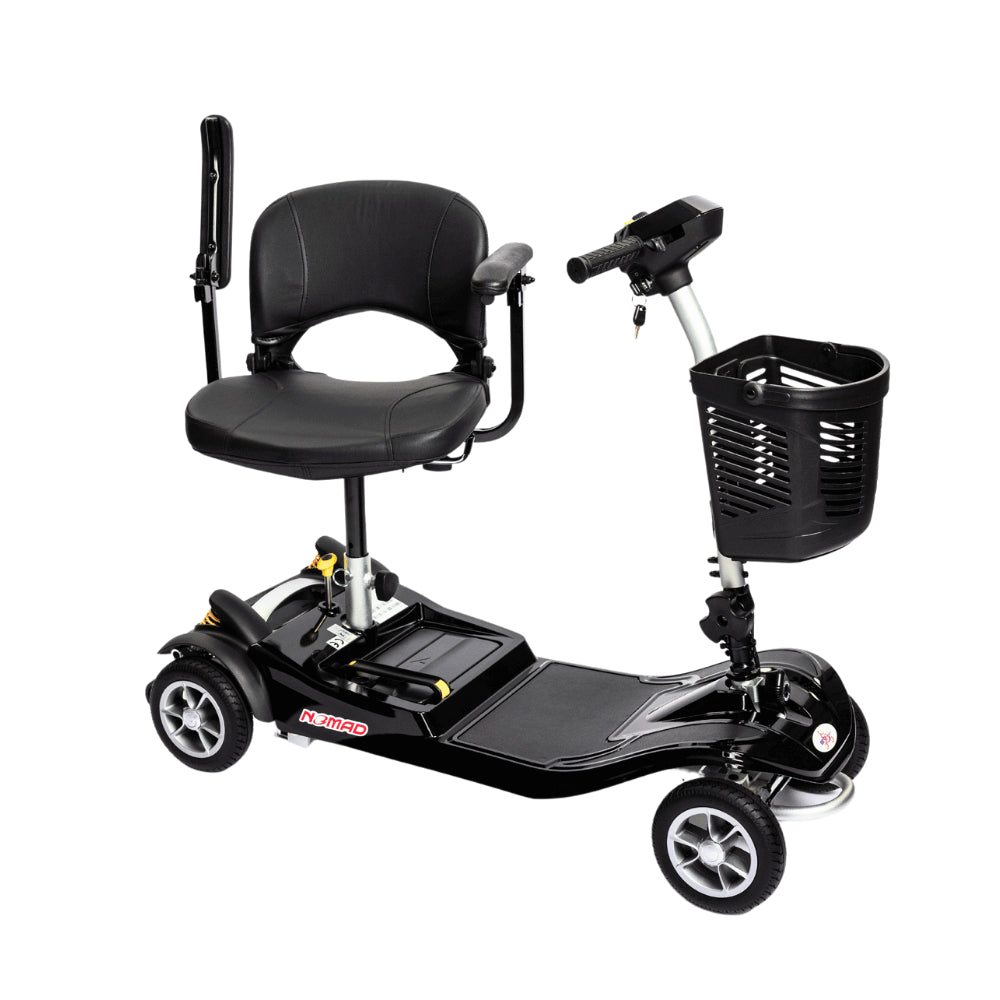 EV Rider Black Nomad 4-Wheel Mobility Scooter - Swiveled Seat