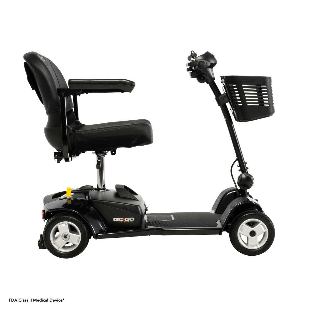Pride Go Go® Ultra X 4-Wheel Scooter - Left Side View