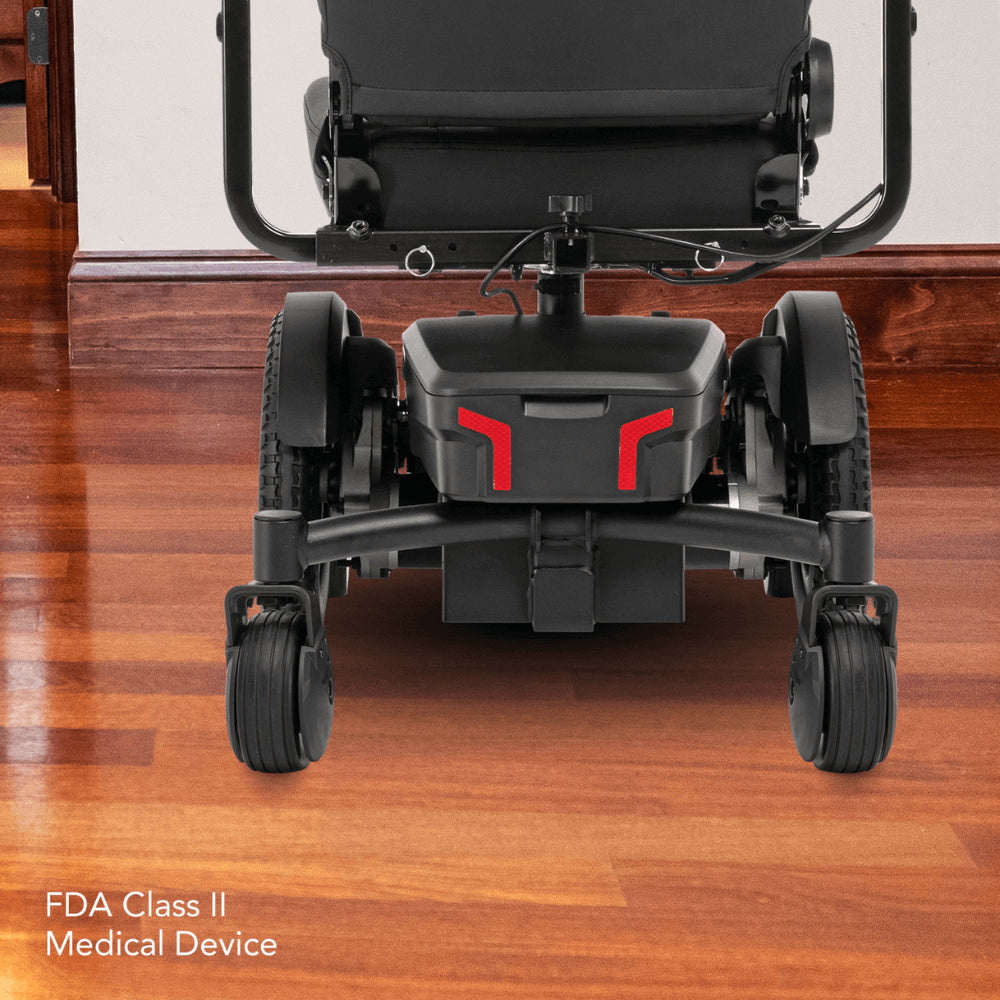 Pride Jazzy® EVO 613 Narrow Powerchair - Closeup View of the Battery Compartment