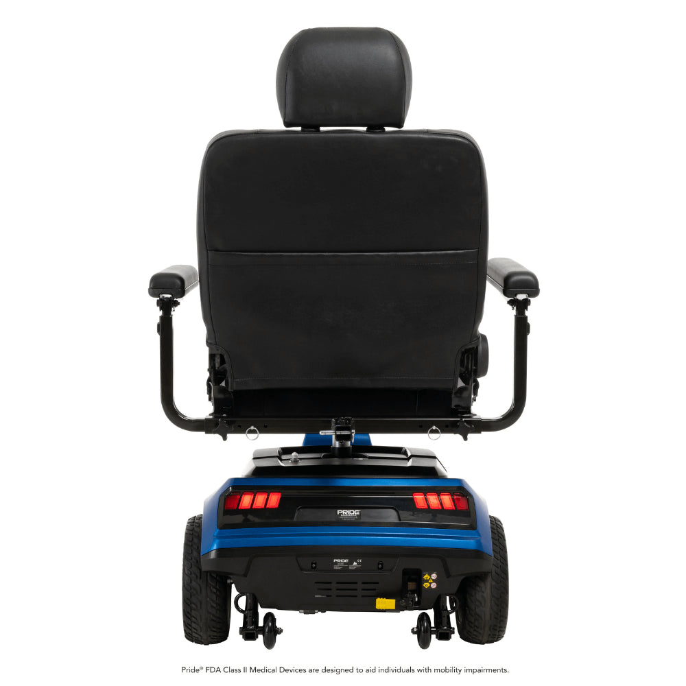 Ocean Blue  Color Pride Maxima 3-Wheel Mobility Scooter - Rear View