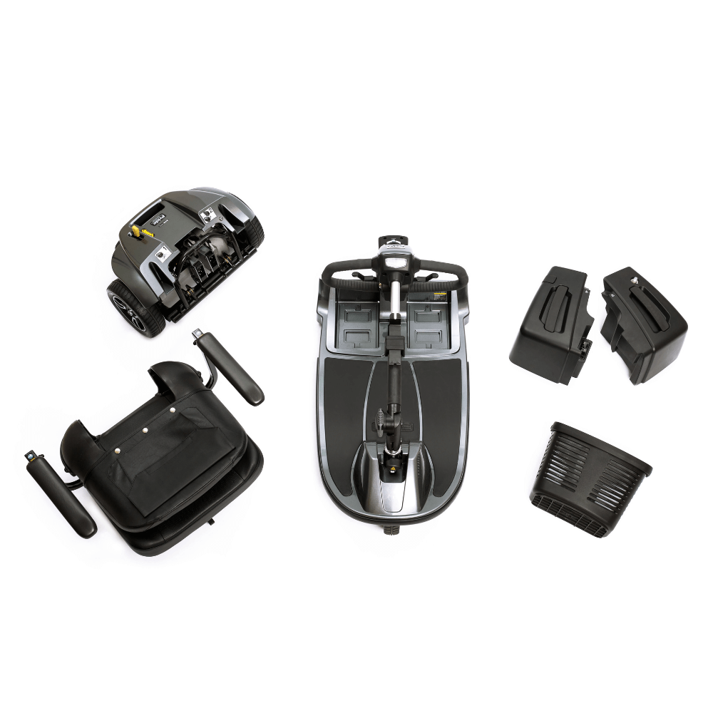 Pride Revo® 2.0 Portable 3-Wheel Scooter Disassembled Parts
