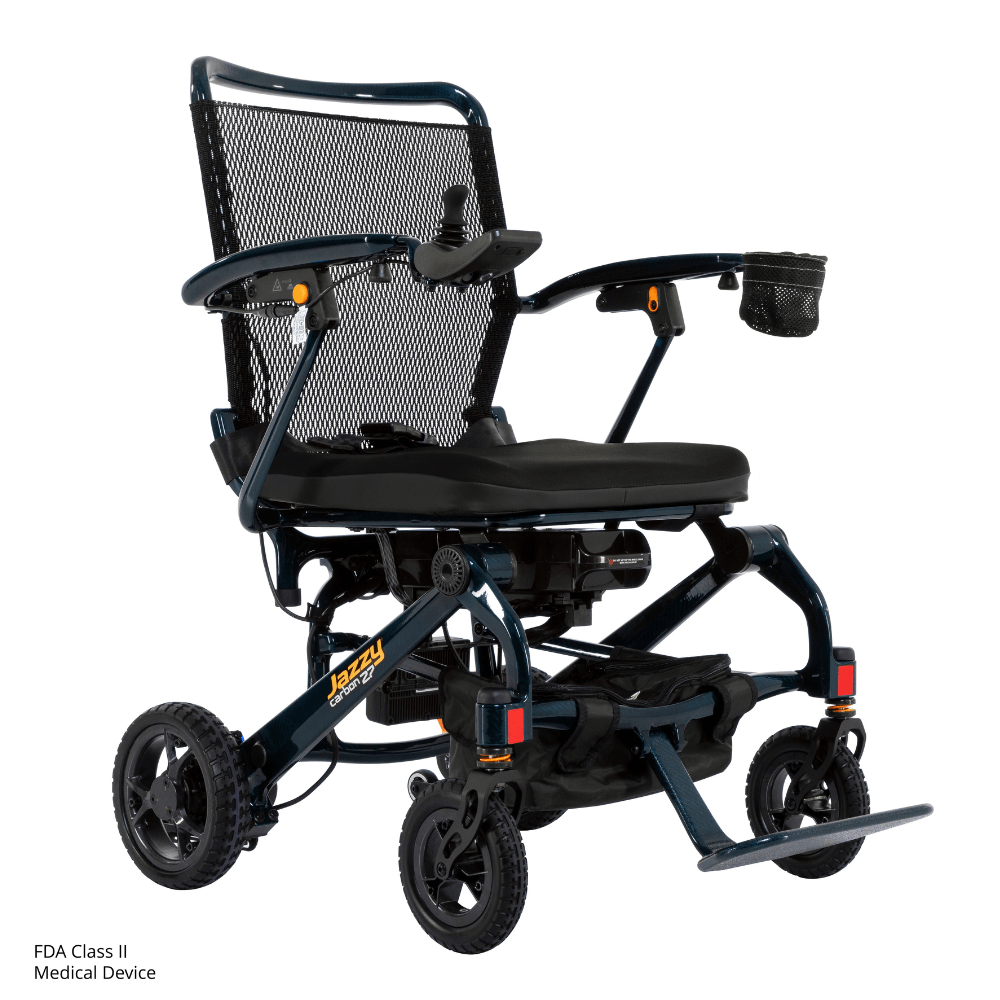 Jazzy® Carbon 27 Ultra Lightweight Carbon Fiber Travel Powerchair