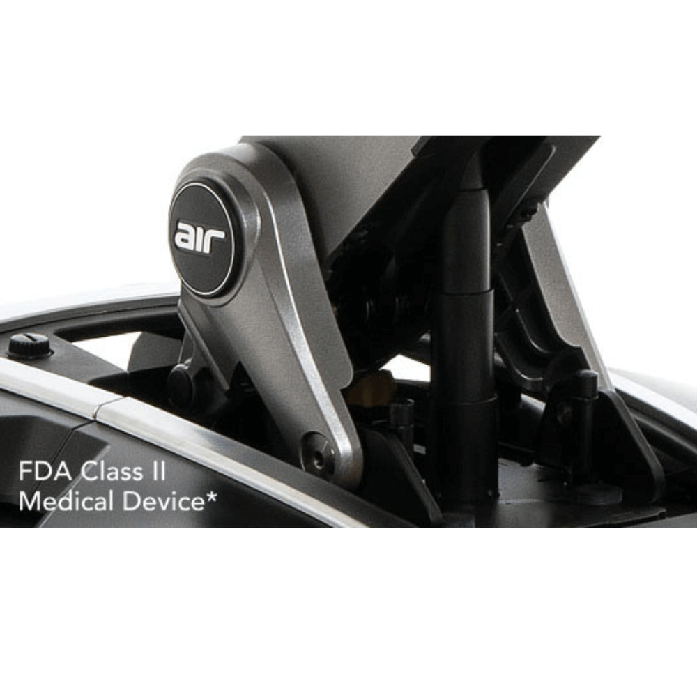 Pride Jazzy® Air 2 Elevating Power Wheelchair - Closeup view of the  Elevating Mechanism