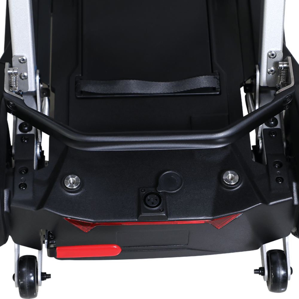 Enhance Mobility MobiFree Folding Mobility Scooter in Red Color - Rear part View