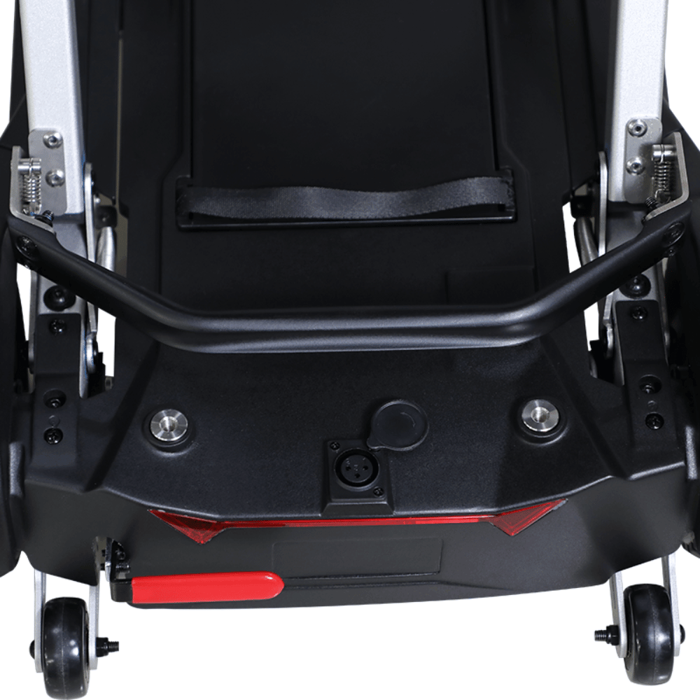 Enhance Mobility MobiFree Folding Mobility Scooter in Red Color - Rear part View