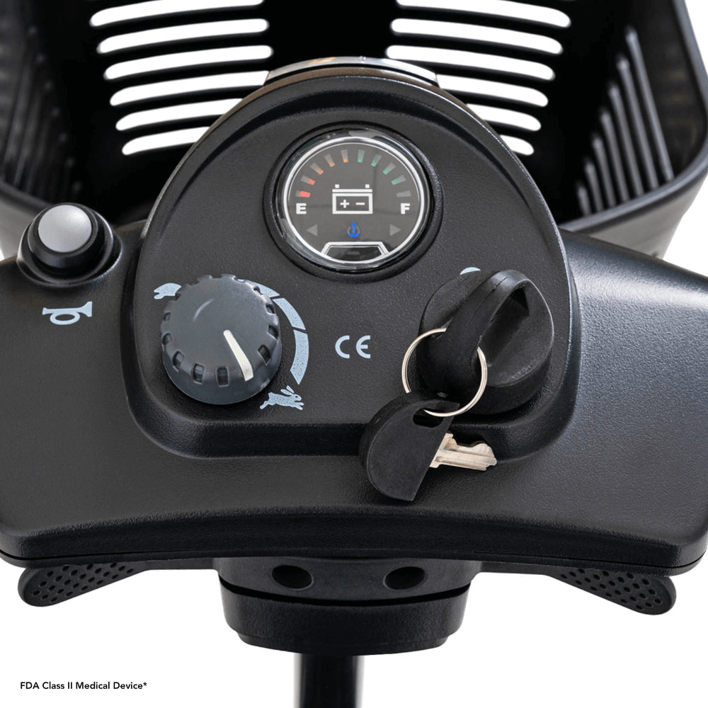 Pride Go Go® Ultra X 3-Wheel Scooter - Close-up View of the Control Panel