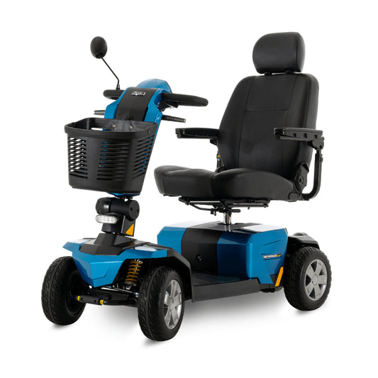 True Blue Color Pride Victory® LX Sport Outdoor Mobility Scooter - Angled View