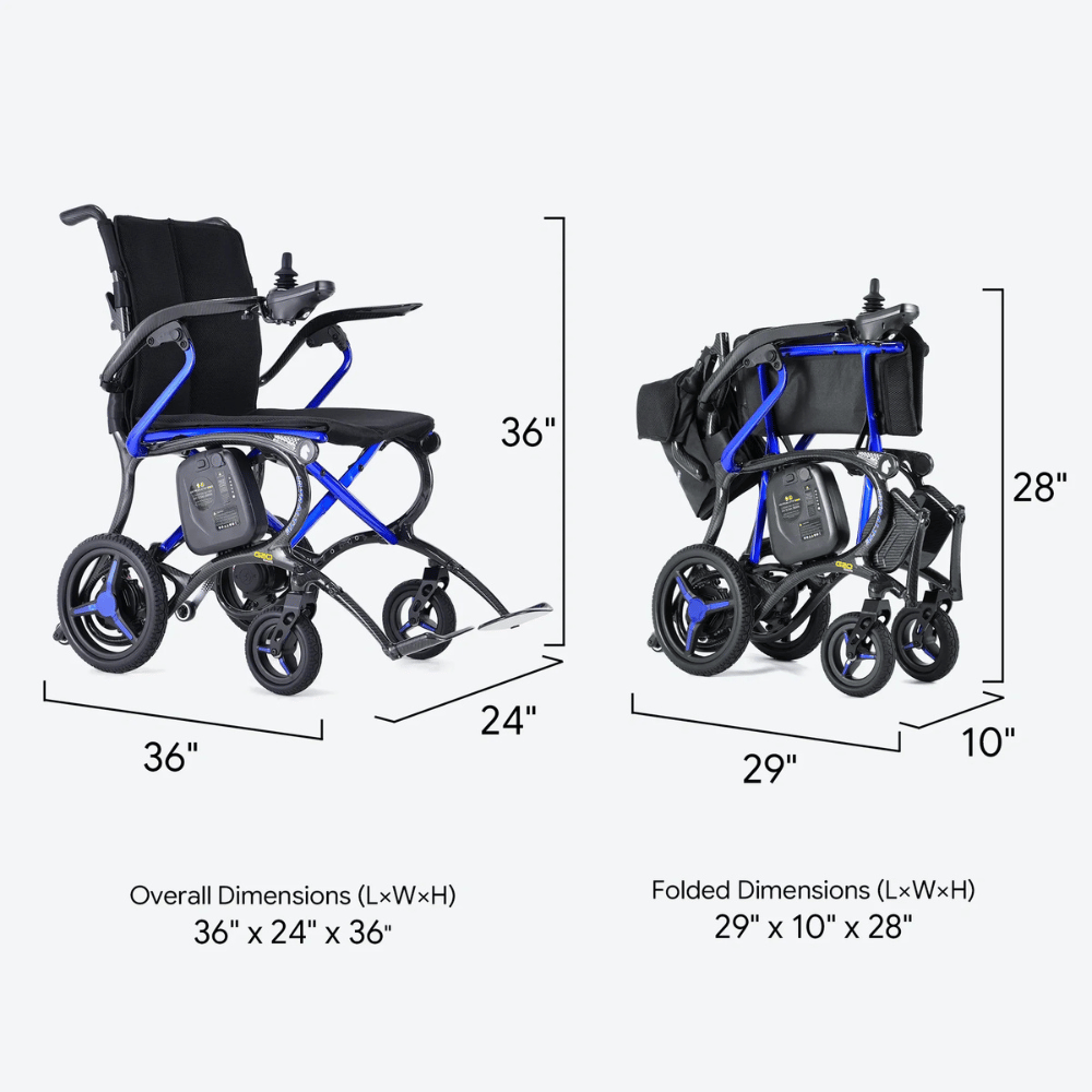 Forcemech Ultralite G20 Pro Carbon Fiber Travel Powerchair