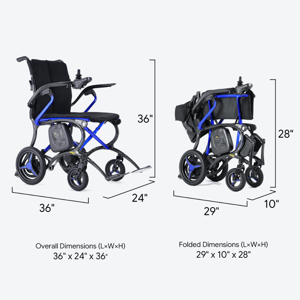 Forcemech Ultralite G20 Pro Carbon Fiber Travel Powerchair