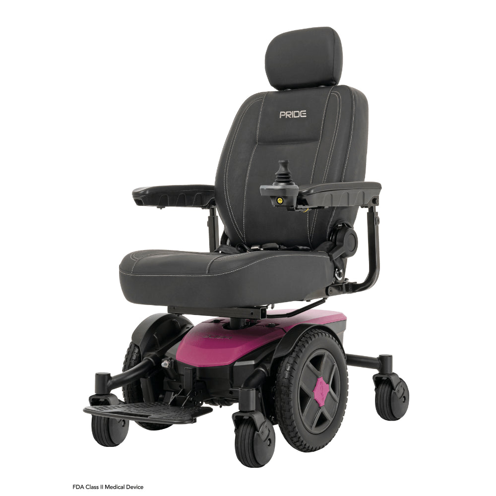 Sugar Plum Color Pride Jazzy® EVO 613 Narrow Powerchair - Angled View