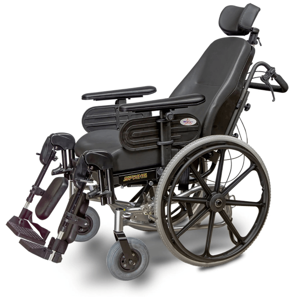 EV Rider Heartway Spring Lightweight Manual Wheelchair - Side View