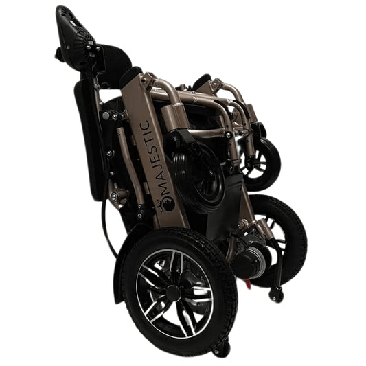 ComfyGO Majestic IQ-8000 Remote Controlled Foldable Electric Wheelchair Folded