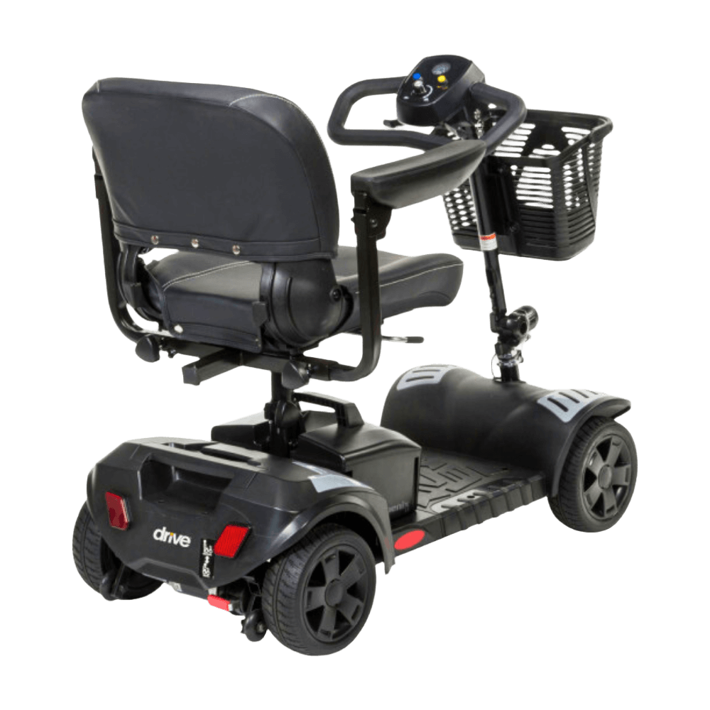 Drive Medical Phoenix LT 4-Wheel Travel Scooter Rear Angled View