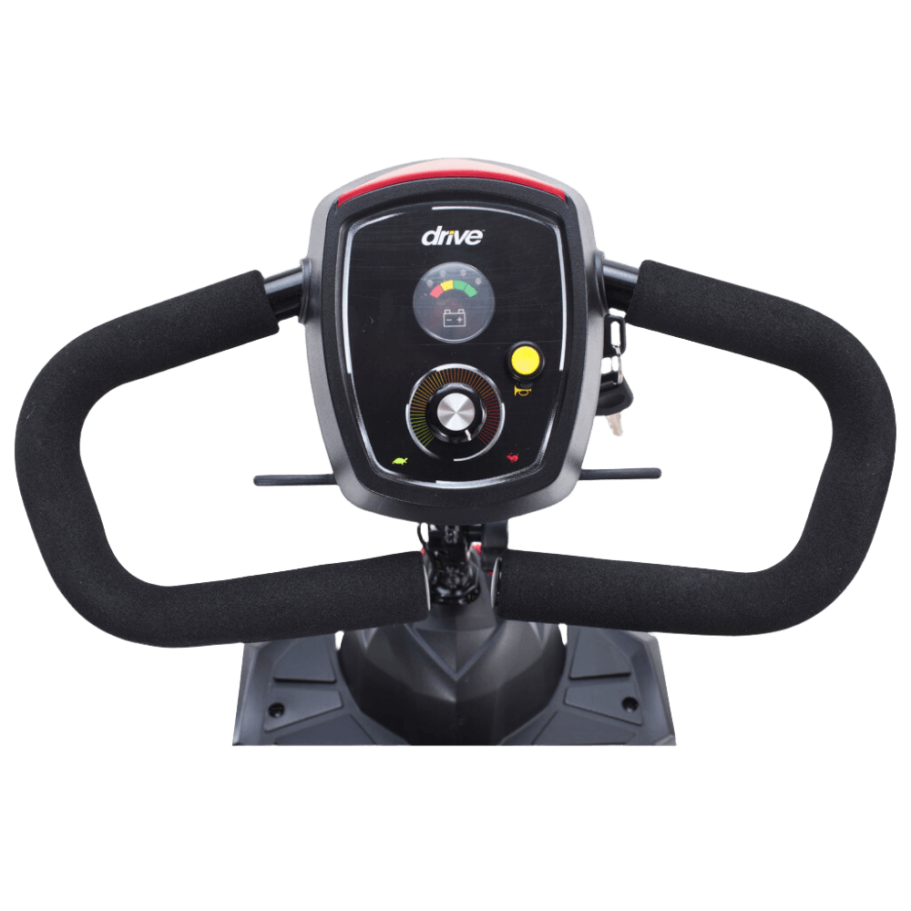 Drive Medical Scout 3-Wheel Compact Travel Power Scooter Handlebar Control