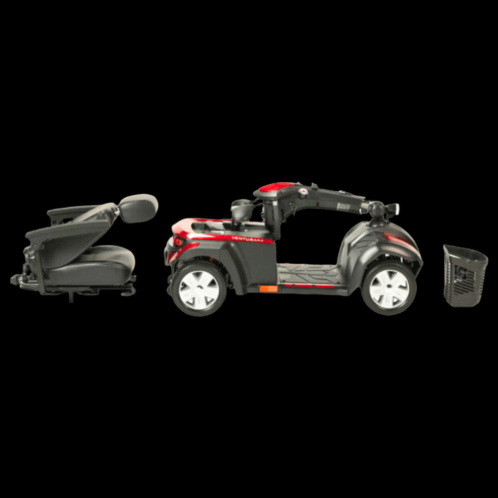 Drive Medical Ventura 4-Wheel Mobility Scooter Disassembled into Main Components