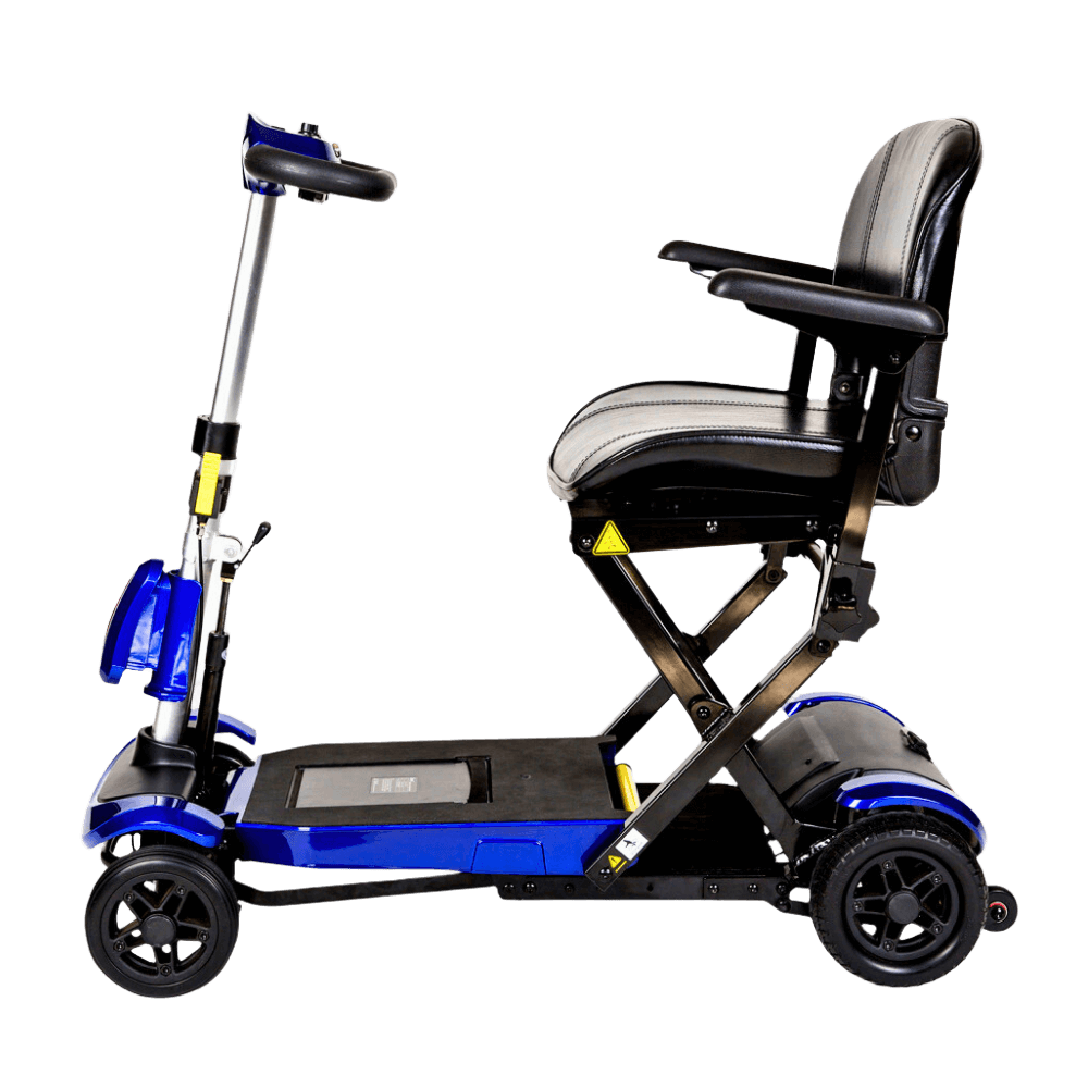 Drive Medical Zoome Auto-Flex Folding Travel Scooter Side View