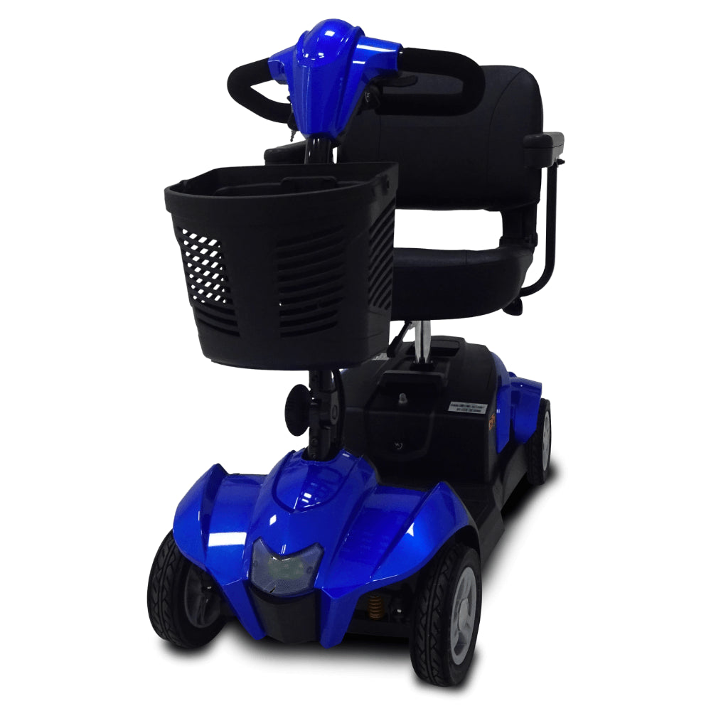 Blue EV Rider CityCruzer 4 Wheel Mobility Scooter - Angled View