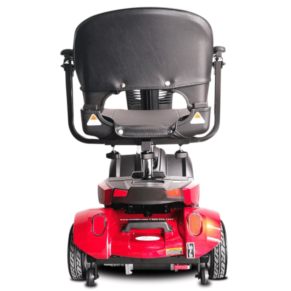 Red EV Rider CityCruzer Open Box Mobility Scooter - Rear View