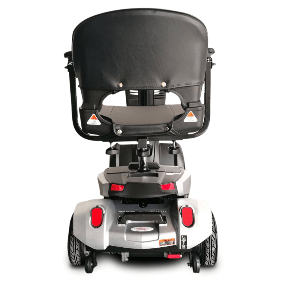 Silver EV Rider CityCruzer Open Box Mobility Scooter - Rear View