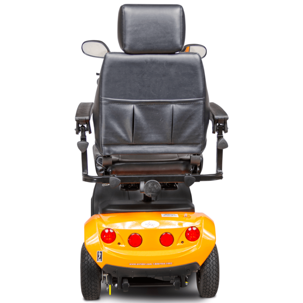 Sunset Orange EV Rider CityRider 4 Wheel Mobility Scooter - Rear View