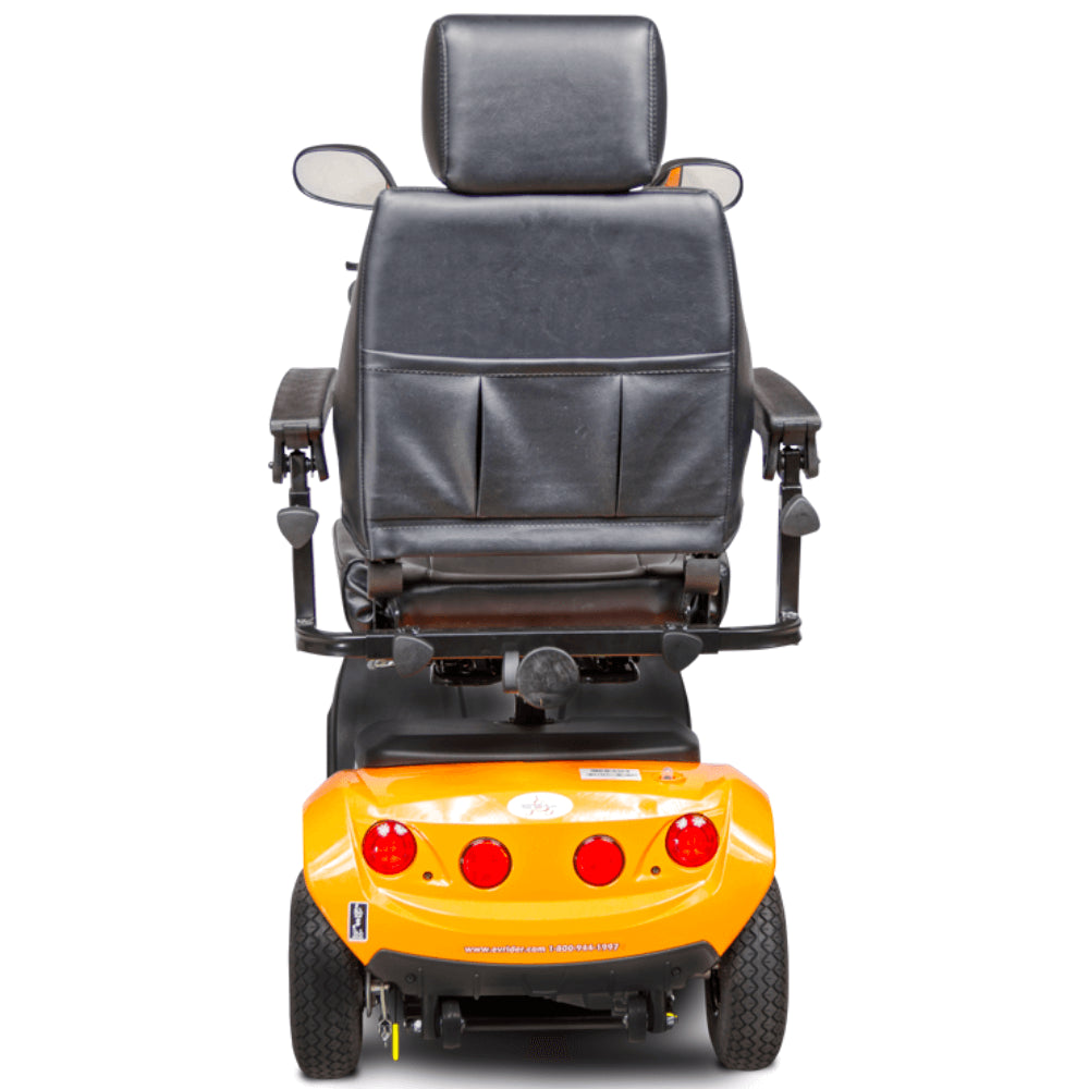 Sunset Orange EV Rider CityRider 4 Wheel Mobility Scooter - Rear View