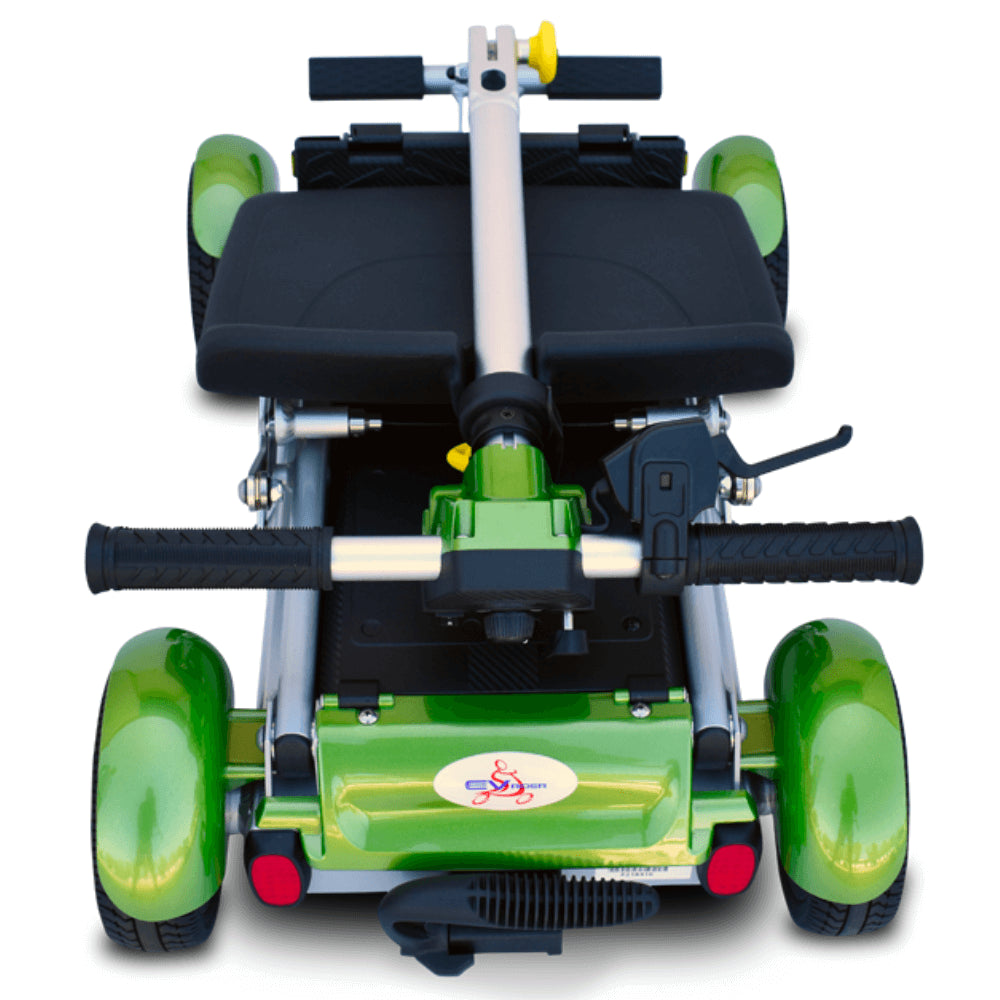 Pearl Green EV Rider Gypsy Q2 Foldable Lightweight Mobility Scooter Folded