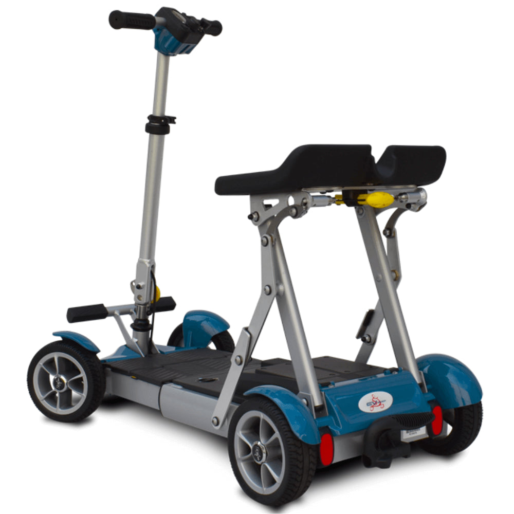 Blue EV Rider Gypsy Q2 Foldable Lightweight Mobility Scooter - Rear View