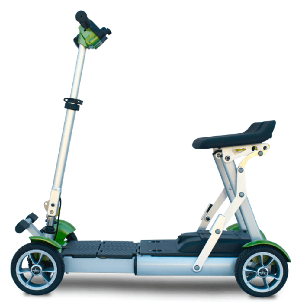 Pearl Green EV Rider Gypsy Q2 Foldable Lightweight Mobility Scooter - Side View