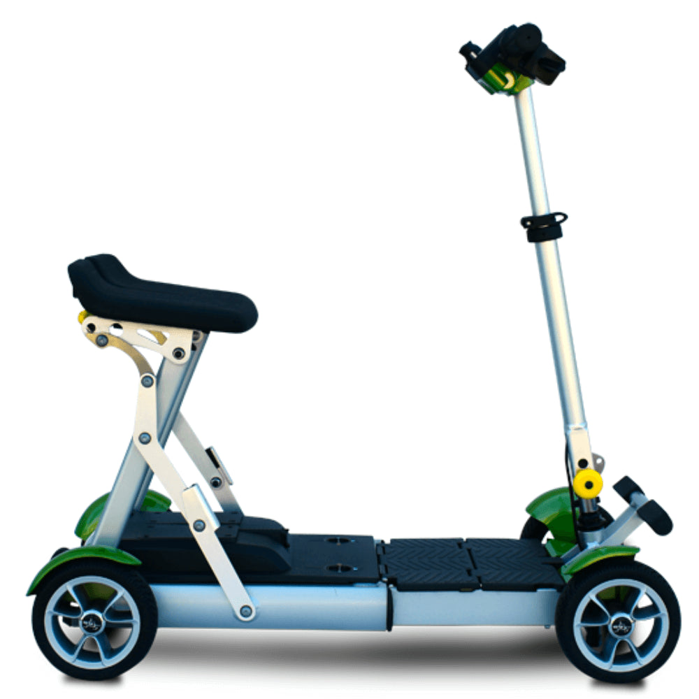 Pearl Green EV Rider Gypsy Q2 Foldable Lightweight Mobility Scooter - Side View