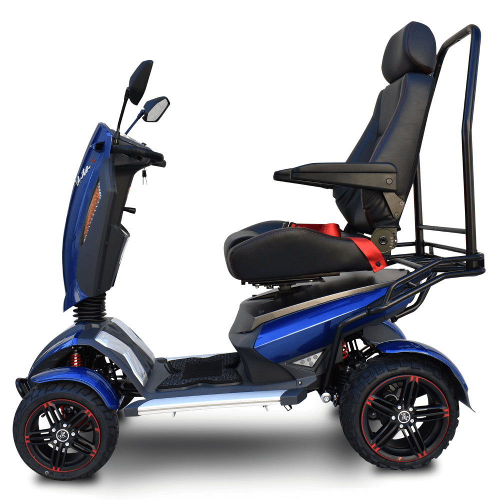 Blue EV Rider Heartway S12X Vita Monster Mobility Scooter - Side View