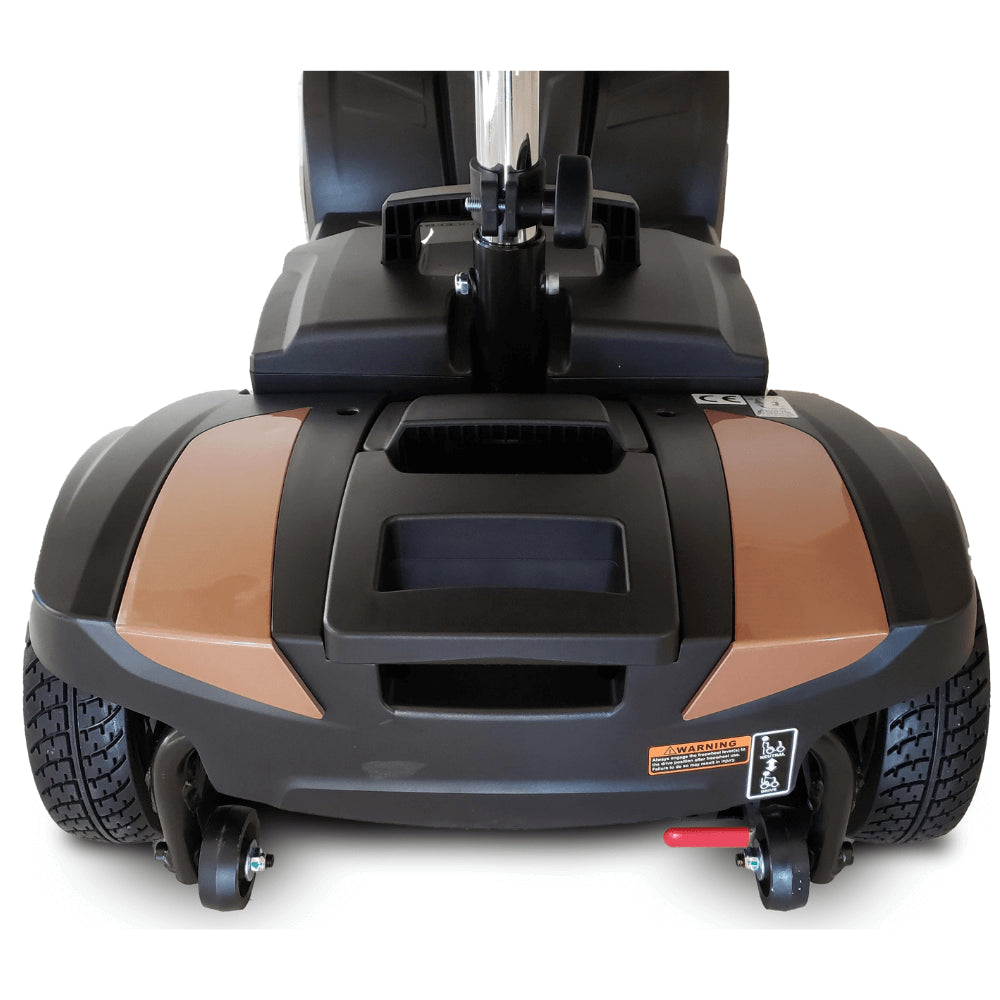 Rose Gold MiniRider Lite Portable Mobility Scooter Open Box - Rear Close-up View