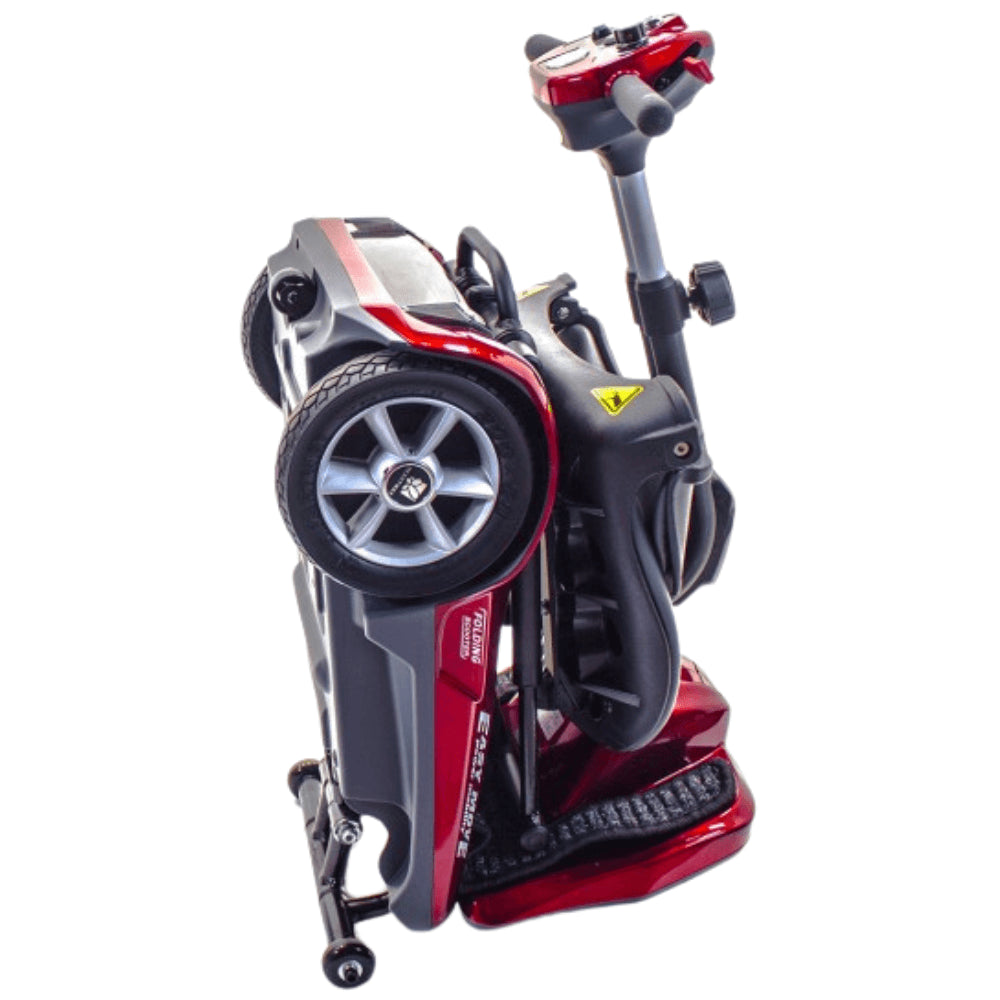 Red EV Rider Transport AF+ Automatic Folding Mobility Scooter Folded