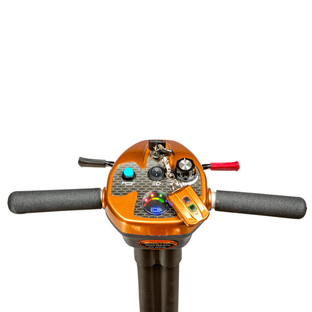 Copper EV Rider Transport AF+ Automatic Folding Mobility Scooter - Control Panel Close-up View