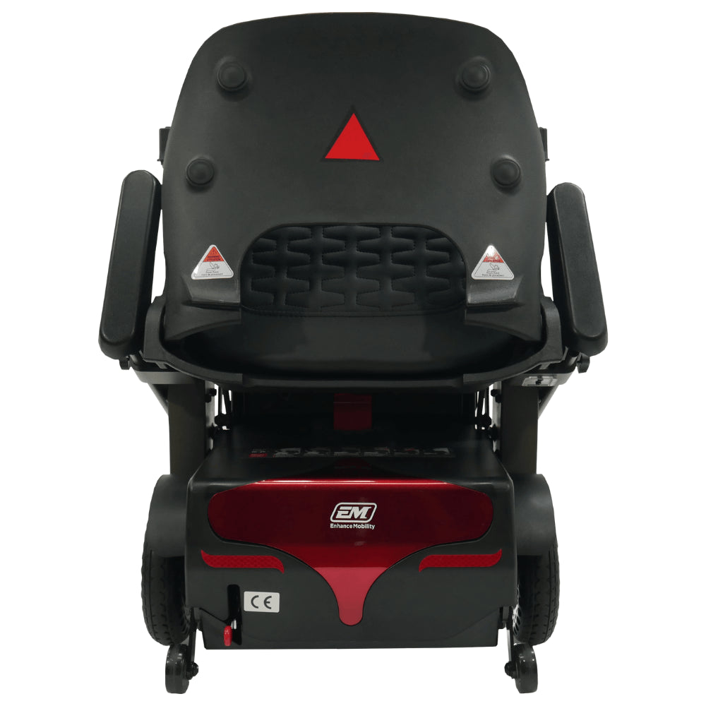 Enhance Mobility Mojo MJ100 Mobility Scooter Red Folded Back View