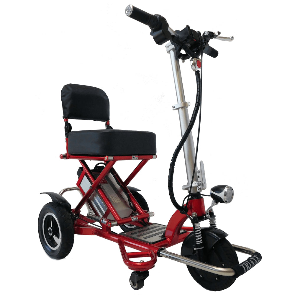 Enhance Mobility TRIAXE Sport T3045 Mobility Scooter Red Angled View