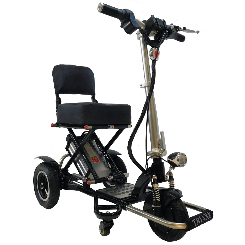 Enhance Mobility TRIAXE Sport T3045 Mobility Scooter Black Angled View 2