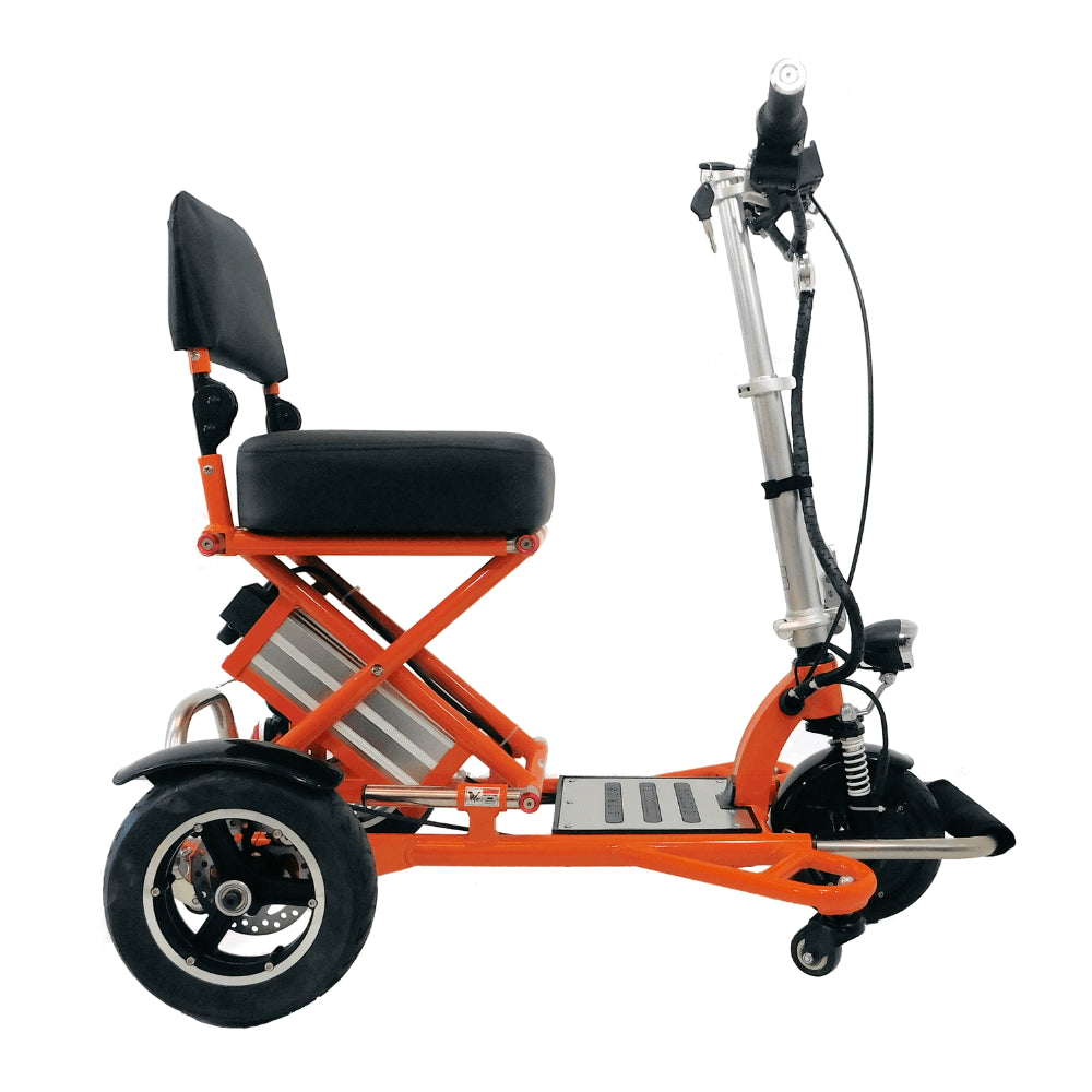 Enhance Mobility TRIAXE Sport T3045 Mobility Scooter Orange Side View